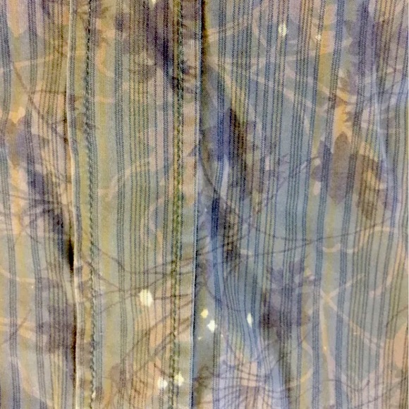 Hugo Boss Men Dress Shirt Brown Gray Floral Distress XL Cotton Long Sleeve - Picture 4 of 11